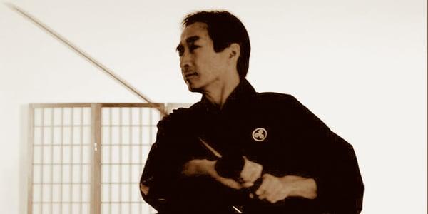 Our Japanese Chief Instructor, Koichi Kashiwaya Sensei, 8th degree black belt Ki Aikido