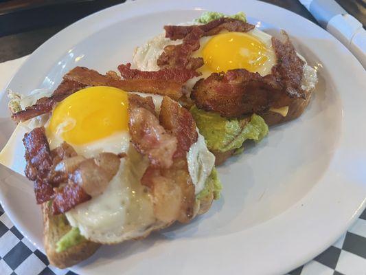 Avocado Toast with Sunny side up eggs