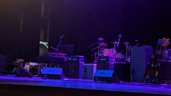 Waiting for Robert Cray and his band.