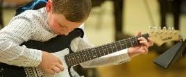 Guitar player at Haddonfield School of Music