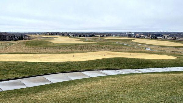 The Golf Course View from the Patio on a Late Winter Day