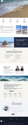 Revamp website design for a one-page parallax WordPress website.