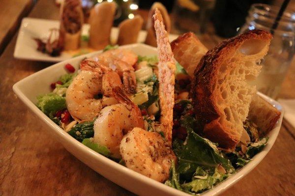 brussels salad with shrimp