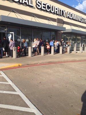 Too sad for Seniors standing up in line to file for benefits, we deserve a better service than this from SSA