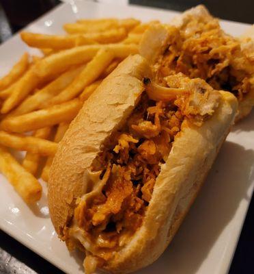 Buffalo chicken cheesesteak