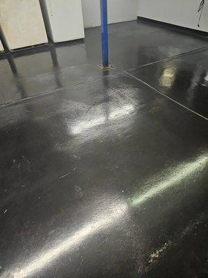 Scrubbing and sealing floors is our speciality