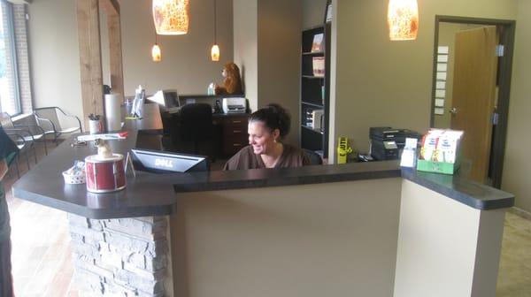 Our lovely receptionist, Michelle!