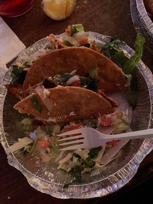 Chicken & steak tacos