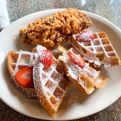 Chicken and waffles