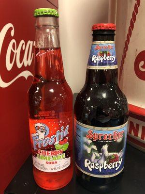 Just a couple of the sugar cane old school Colas available at Wall's inside of the Burger Museum.