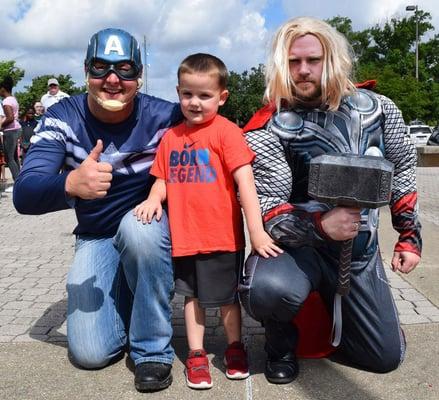 Sometimes superheroes show up at the Longview Public Library!