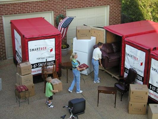 Load your SMARTBOX at your convenience! Each SMARTBOX will hold up to 1.5 rooms of furniture and is easy to load...no ramps!