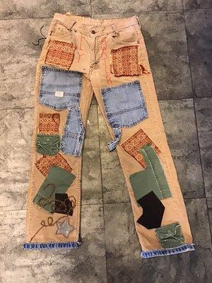 Vintage patchwork Levi cords