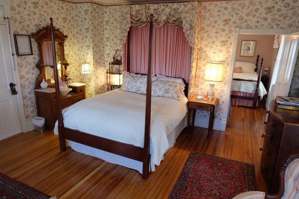 Edmonds Suite has two queen beds in two separate rooms.