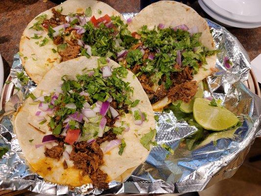 Weekend special (F-Su only)- Barbacoa tacos!