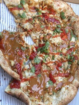 Supposed to be a Thai chicken pizza