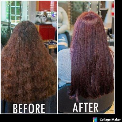 A beautiful fall burgundy done by Randi!