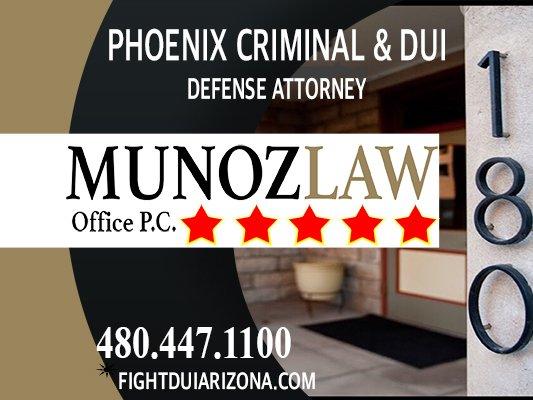 Phoenix DUI Lawyer Michael Munoz. FREE CASE REVIEW & CONSULT FOR YELPERS https://www.yelp.com/biz/munoz-law-office-pc-tempe