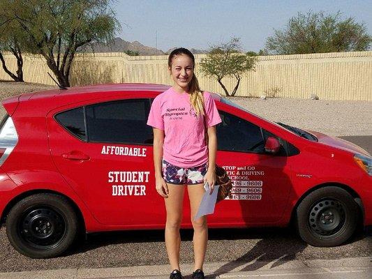 Mia is starting the weekend off as a newly licensed driver! Congratulations