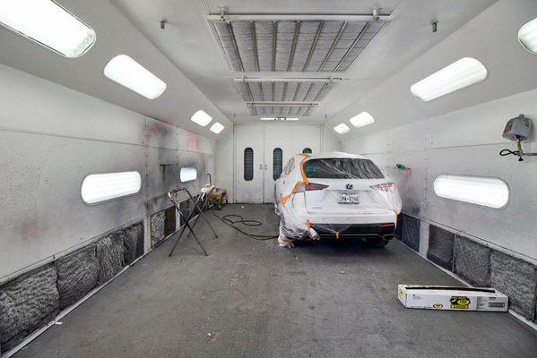 Exterior of Spray Paint Booth