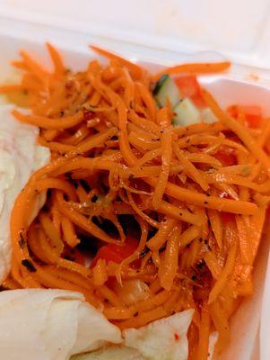 Korean Style Carrot Slaw Side