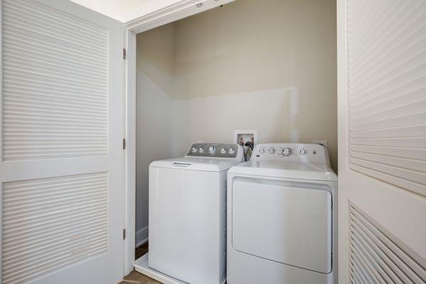 Full-size washer and dryer in every home