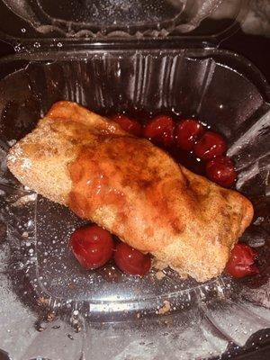 Cherry cheesecake eggroll