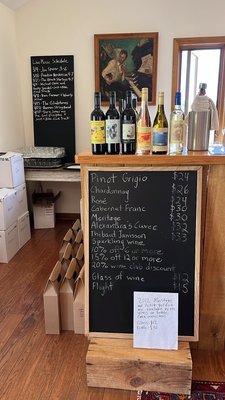 Wine and prices