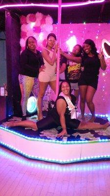 This Birthday girl celebrated with a private pole dance party at Pole Waxers.