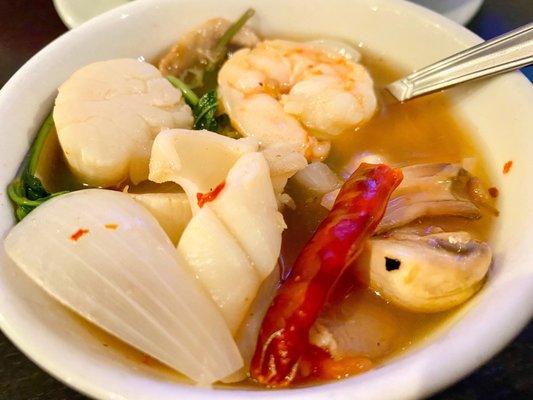 Tom Yum Pok Tak Soup - seafood