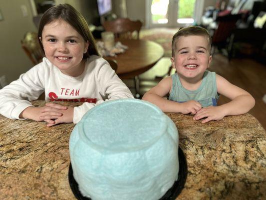 Cotton Candy Birthday Cake