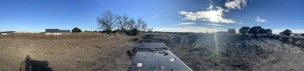 Retention pond dig