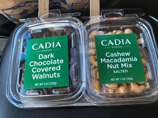 Get them before they are gone!! Walnuts $.99 a package, cashew/macadamias $1.99 a package! I bought 5 of each!