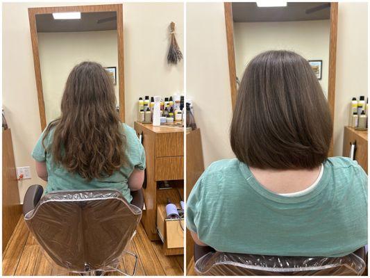 Haircut with Mariia: Before and After