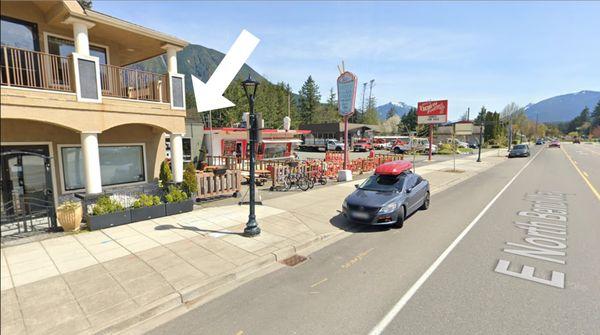 Street view of building location