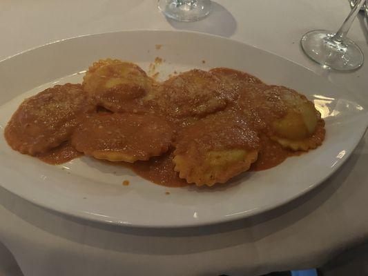 Butter squash ravioli