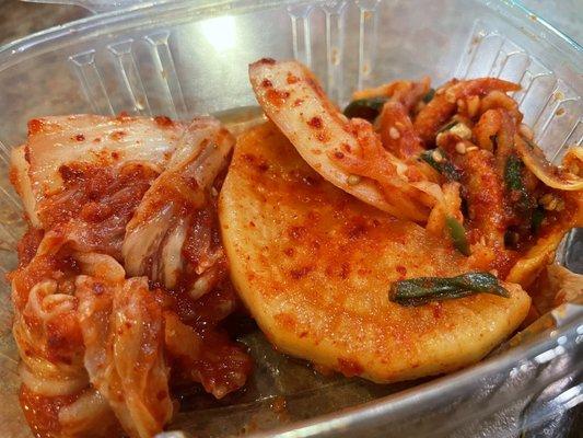 Banchan is also included with Korean foods order.