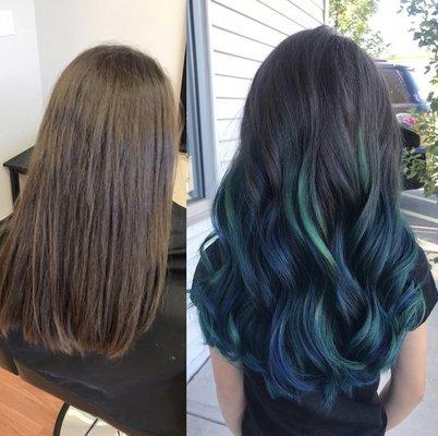 Mermaid hair done by Bonnie!