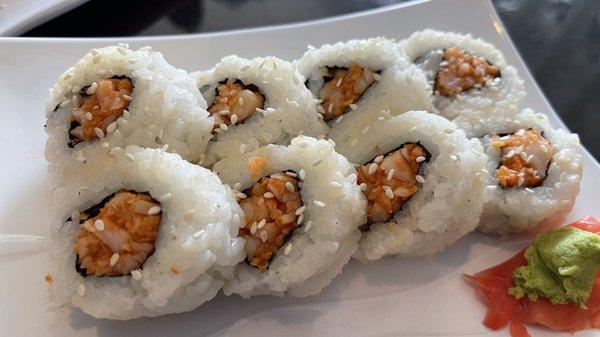 Spicy shrimp roll.