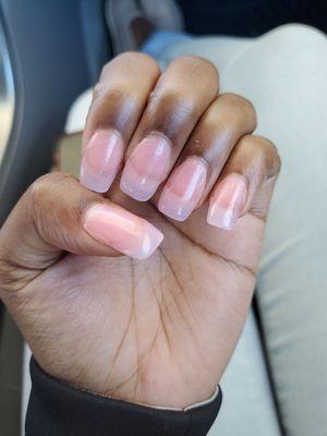 Rude and racist , my nails are 3 days old. Refused to shape and thin out.