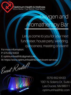 Oxygen bar rental