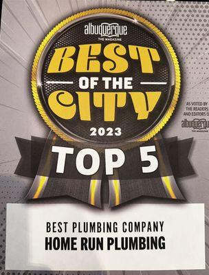 Voted top 5 Best of the City in Albuquerque the Magazine! THANK YOU!