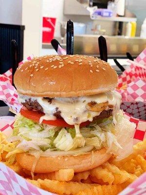 Mushroom Swiss Burger