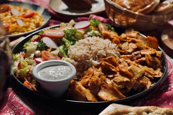 Chicken gyro platter