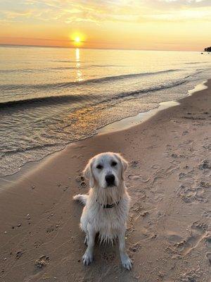 Wrigley on the shore of Lake Michigan in Harbor Springs