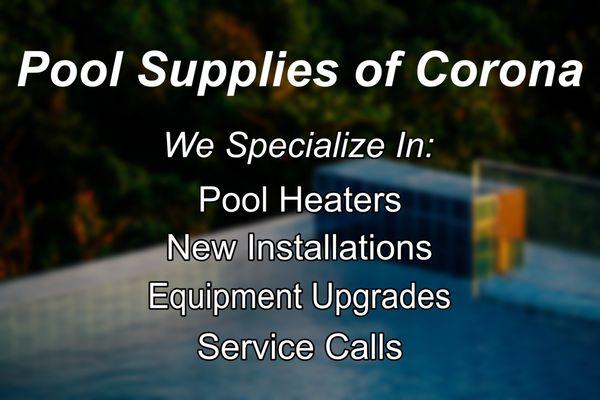 Pool Supplies of Corona