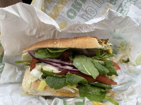 Same sandwich from Subway