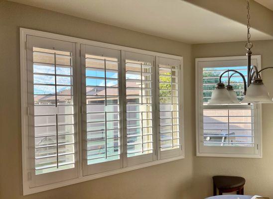 Breakfast Nook Area with O'Hair Shutters from Desert Wind