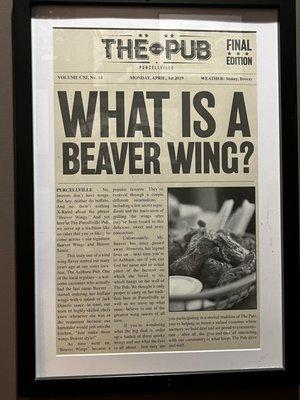 What is a Beaver Wing Sign