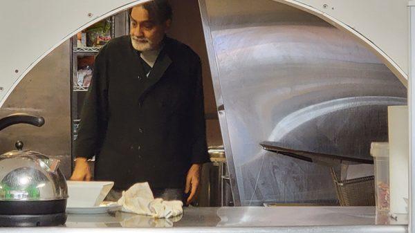 Owner at work in the kitchen